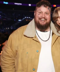 Grammy Awards Jelly Roll Beige Jacket