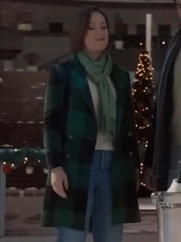 Santa Tell Me Movie Erin Krakow Trench Coat