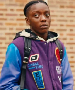 Supacell Joshua Cameron Varsity Purple Jacket - Image 2