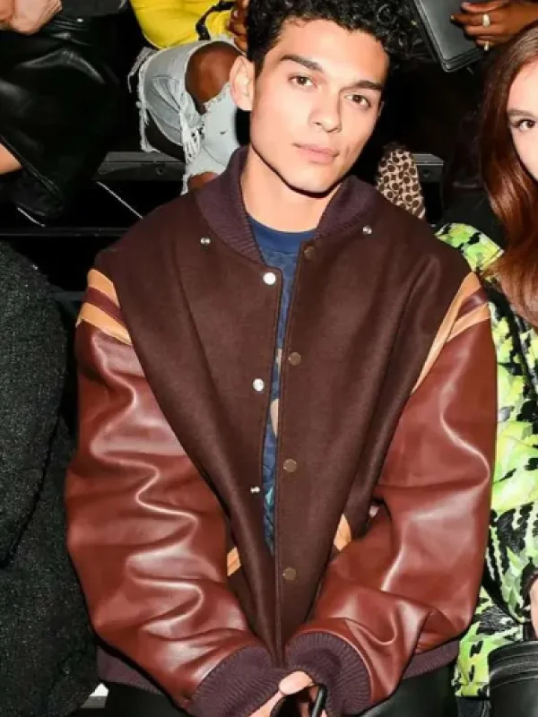 XO Kitty 2025 Anthony Keyvan Brown Varsity Jacket