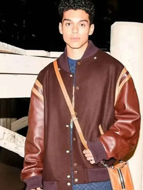 XO Kitty Anthony Keyvan Brown Varsity Jacket - Image 2
