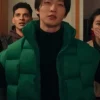 Xo Kitty S02 Sang Heon Lee Green Puffer Vest
