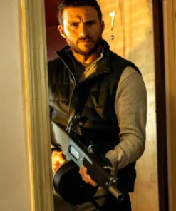 Alarum 2025 Scott Eastwood Black Vest
