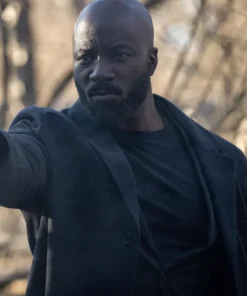 Alarum Mike Colter Black Wool Coat