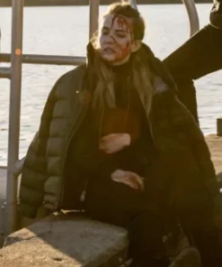 Alternative view of Alarum 2025 Willa Fitzgerald Green Puffer Jacket