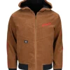 Bull Riders Brown Corduroy Hooded Jacket