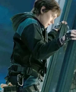 Alternative view of Cleaner 2025 Daisy Ridley Black Cotton Jacket