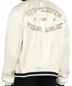 The Kelly Clarkson Show 2024 50 Cent White Bomber Jacket - Image 3