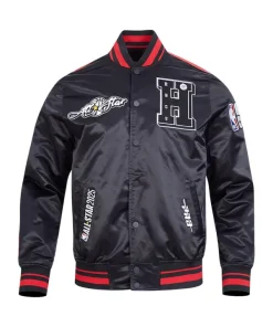 All-Star Game 2025 NBA Unisex Black Satin Jacket