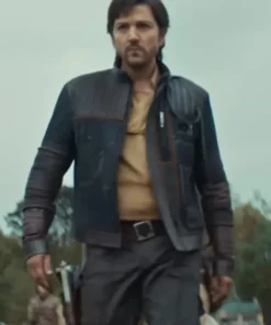Andor S02 Diego Luna Blue Leather Jacket