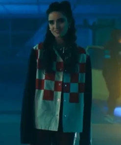 Alternative view of Asha Banks 2025 My Fault London Checkered Jacket