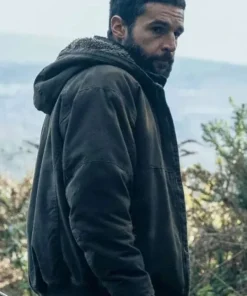 Bring Them Down 2025 Christopher Abbott Grey Cotton Jacket - Image 3