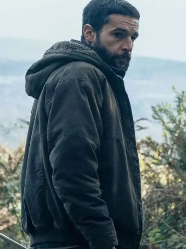 Bring Them Down 2025 Christopher Abbott Grey Cotton Jacket - Image 3