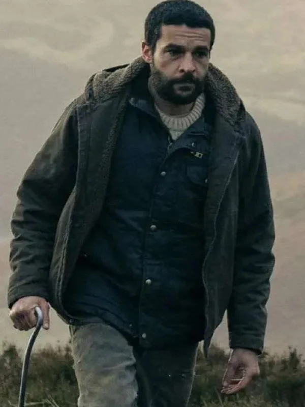 Bring Them Down Christopher Abbott Grey Cotton Jacket
