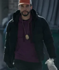 Dope Thief Wagner Moura Black Puffer Hooded Jacket