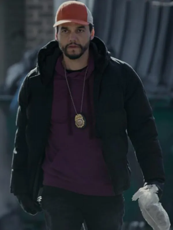 Dope Thief Wagner Moura Black Puffer Hooded Jacket