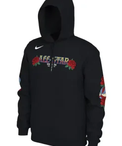 NBA All-Star Game Club 2025 Black Pullover Hoodie - Image 3