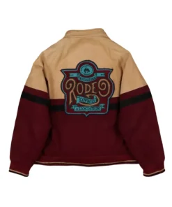 Pro Rodeo Cowboys Maroon Vintage Bomber Jacket