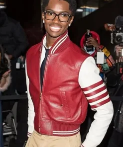 Thom Browne Fall Alton Mason Red Bomber Jacket