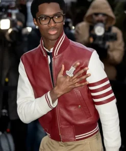 Alternative view of Thom Browne Fall Alton Mason Red Bomber Jacket