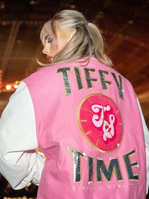 WWE Tiffy Time 2025 Tiffany Stratton Varsity Jacket