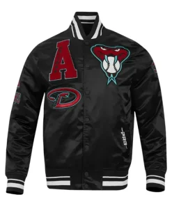 MLB Arizona Diamondbacks Satin Varsity Jacket