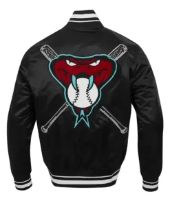 MLB Arizona Diamondbacks Satin Varsity Jacket - Image 2