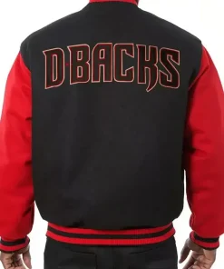 MLB Arizona Diamondbacks Wool Letterman Jacket - Image 2
