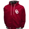 NCAA Oklahoma Sooners Maroon Hooded Jacket