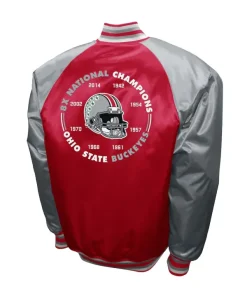 Ohio State Buckeyes Red Satin Jacket