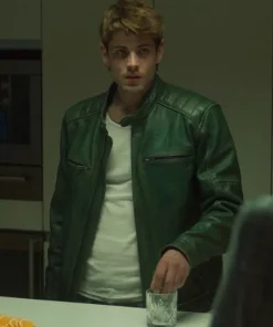 Bad Influence 2025 Eros Green Leather Jacket