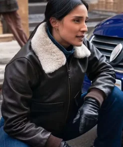 Dani Rhodes FBI S07 Shearling Leather Jacket