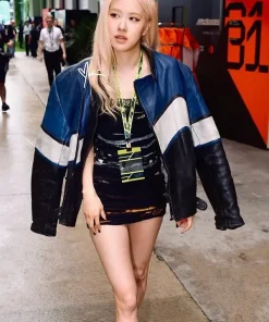 F1 Miami Rose Oversized Cafe Racer Jacket