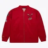 NBA Chicago Bulls Red Satin Bomber Jacket