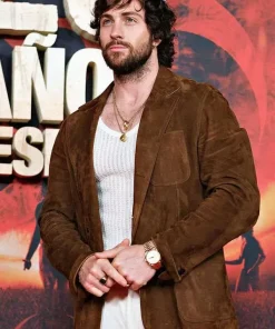 28 Years Later Aaron Taylor-Johnson Brown Blazer