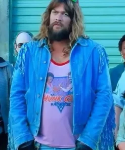 A Minecraft Movie Garrett Denim Fringe Jacket