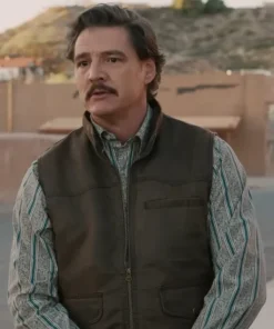 Eddington 2025 Pedro Pascal Brown Vest