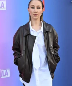 Adolescence Briony Ariston Black Leather Jacket