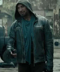 Afterburn 2025 Dave Bautista Leather Jacket