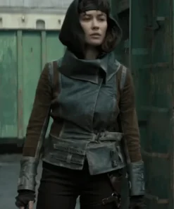 Afterburn 2025 Olga Kurylenko Leather Jacket