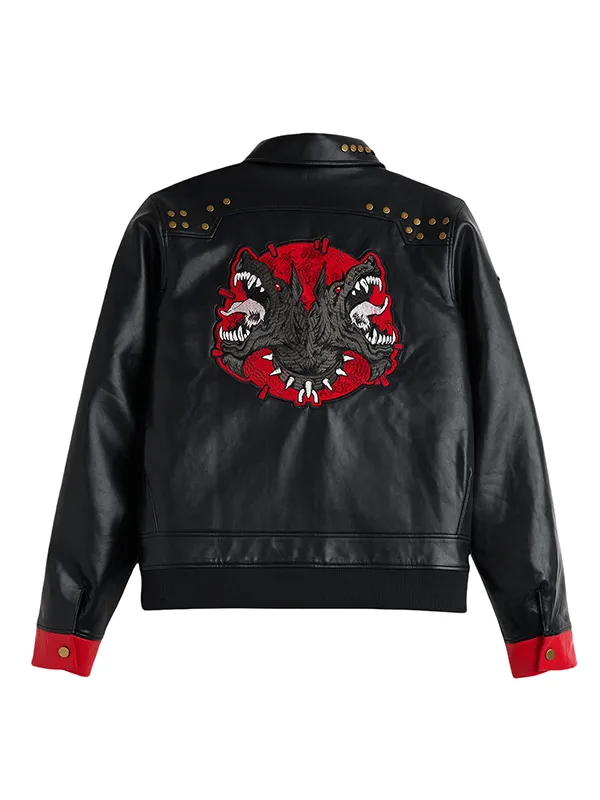 Arcane Vi Cosplay Black Leather Jacket