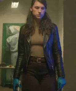 Art Detectives Shazia Malik Black Leather Jacket