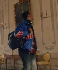 Before We Forget Matias Blue Puffer Jacket - Image 3