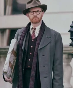 Alternative view of Bookish Mark Gatiss Grey Trench Coat