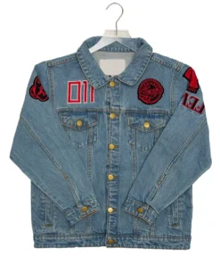 Indiana Fever Stranger Things Blue Denim Jacket