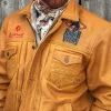 PFR Rodeo Vegas 2024 Brown Leather Jacket
