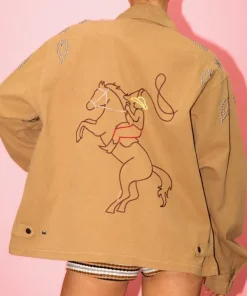 Rodeo Studded Work Brown Jacket