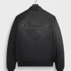 Superman 2025 Black Bomber Jacket