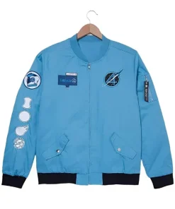 The Fantastic Four First Steps Blue Bomber Jacket