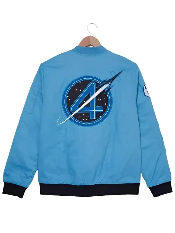 The Fantastic Four First Steps Blue Bomber Jacket - Image 2